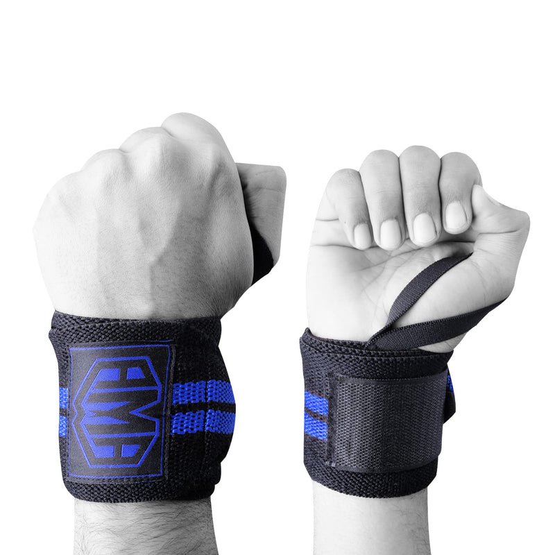 Daan Mma AMA Wrist Wraps for Weight Lifting Cotton Straps, Thumb Loop, Powerlifting Bodybuilding Fitness Strength Gym Training Crossfit Workout, Gymnastics Calisthenics 18" Professional Grade Straps - BeesActive Australia