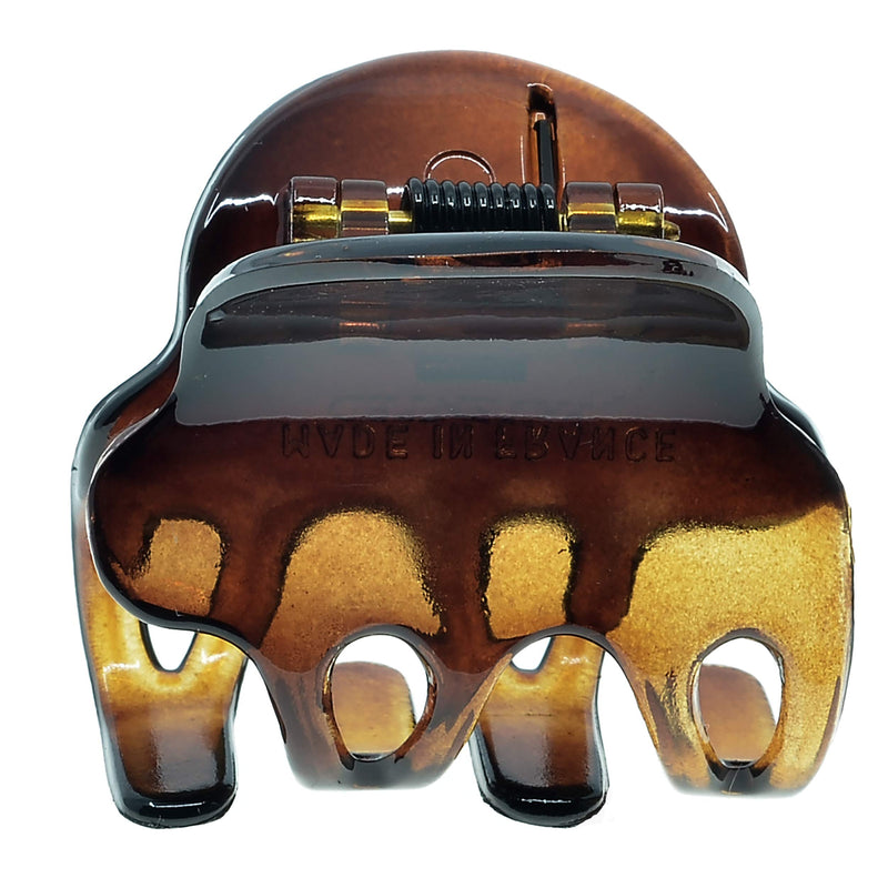 Camila Paris NV36 French Hair Clip for Women, Set of 2 Small Tortoise Girls Hair Claw Clips Fashion Durable Hair Accessories for Women, Luxury Ladies Strong Hold No Slip Grip Clamp, Made in France 1.25" Tortoise Shell - BeesActive Australia