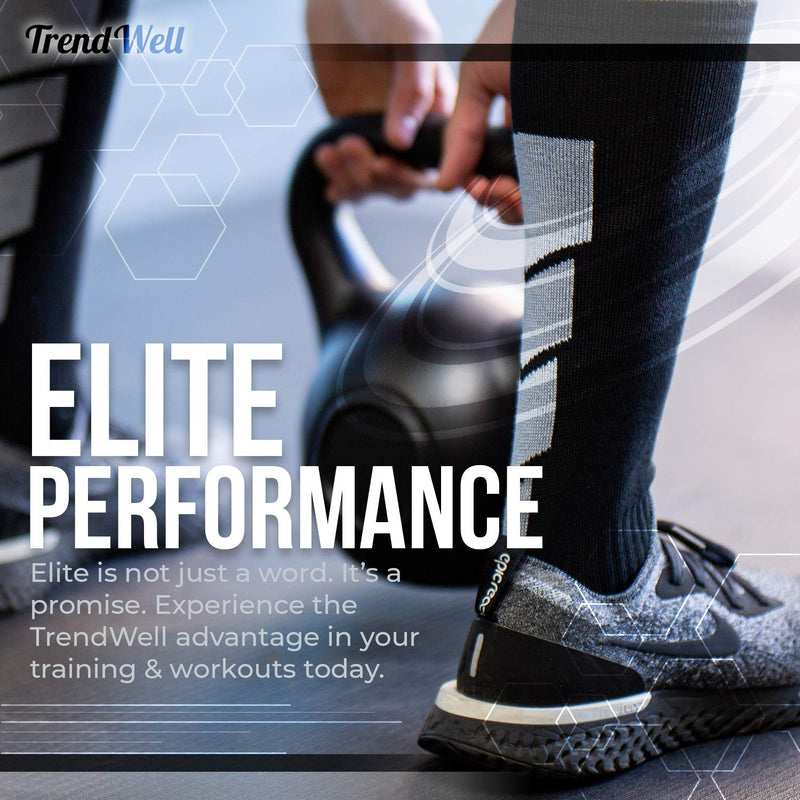 Elite Performance Athletic Socks - Over The Calf Purple Medium - BeesActive Australia