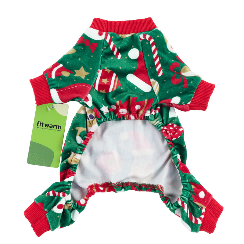 Fitwarm Penguin Thermal Pet Dog Pajamas Onesie Jumpsuit Stretchy Doggie Puppy Clothes Outift Lightweight Velvet Medium Christmas - BeesActive Australia