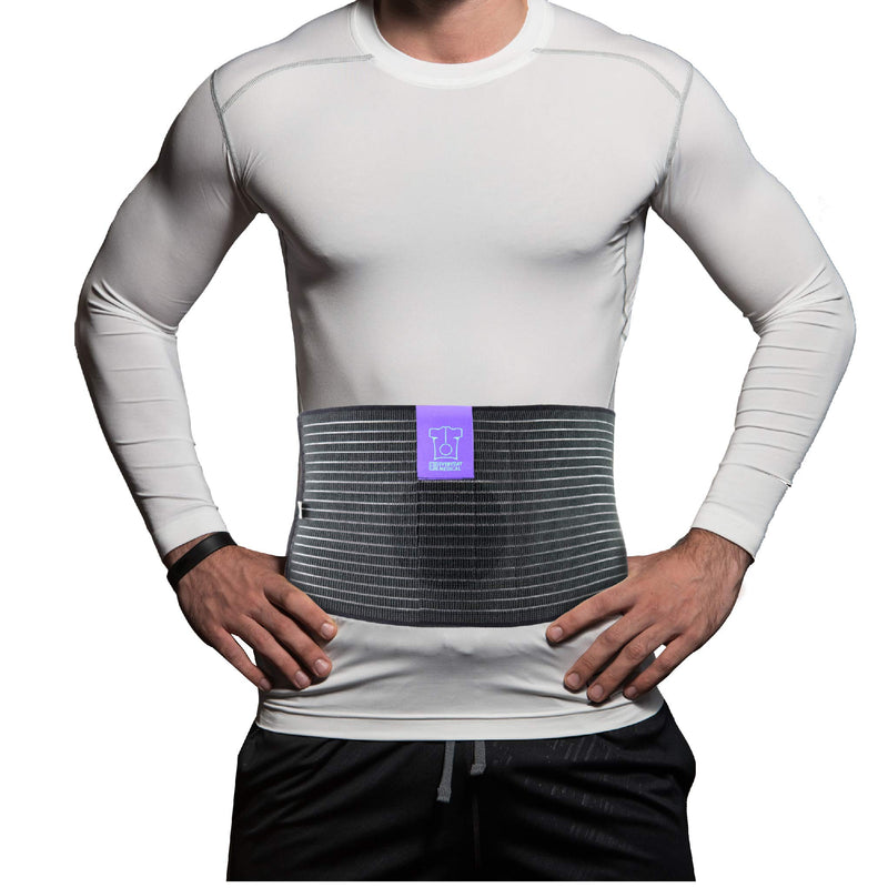 Umbilical Hernia Belt by Everyday Medical I Breathable Fabric Abdominal Binder for Hernia Support I Fast Relief for Epigastric, Navel and Ventral Hernias I Hernia Support Belt with Naval Pad - L/XL L/XL (Pack of 1) - BeesActive Australia