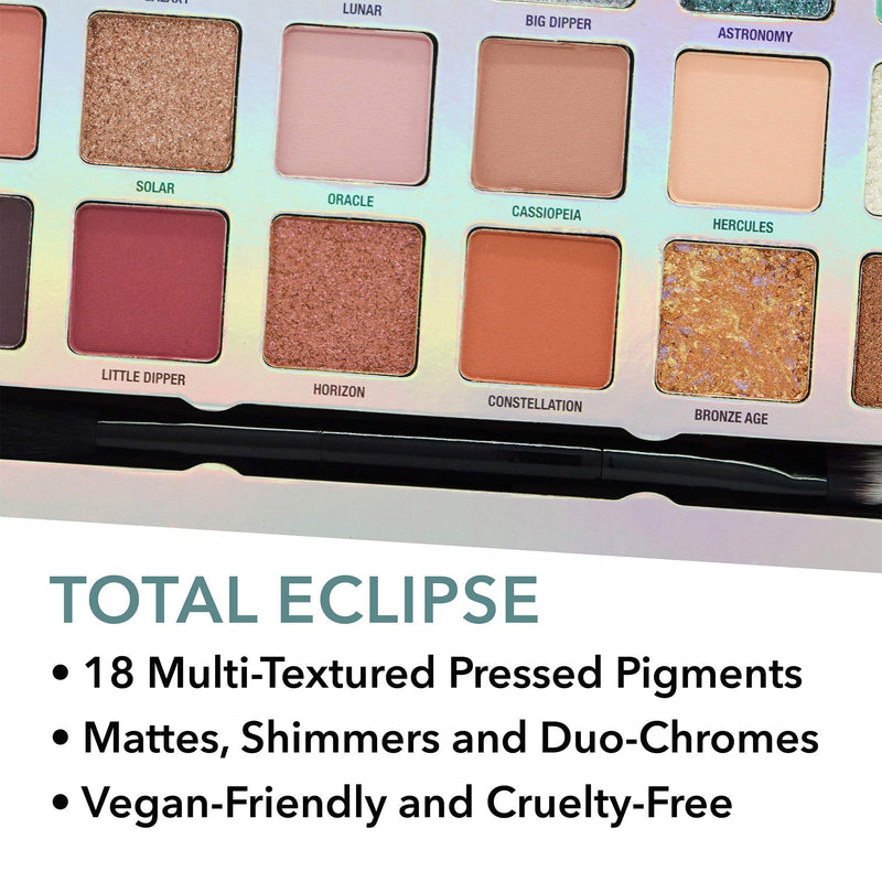 W7 | Total Eclipse Pressed Pigment Palette Makeup | Tones: Cream Matte, Shimmer & Chromes | Colors: Soft Pinks, Purples, Blues and Golds | Cruelty Free, Vegan Makeup For Women by W7 Cosmetics - BeesActive Australia