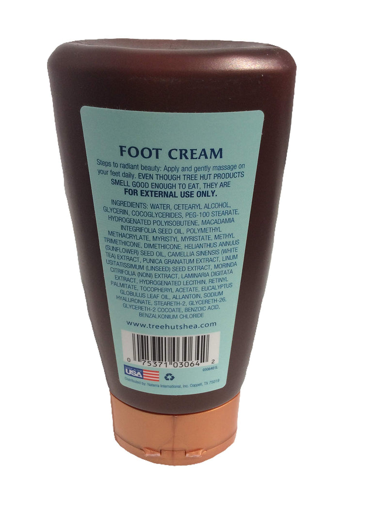 Tropical Blends Mint Foot Cream, Net Wt 5.8 oz, Daily Foot Treatment - BeesActive Australia