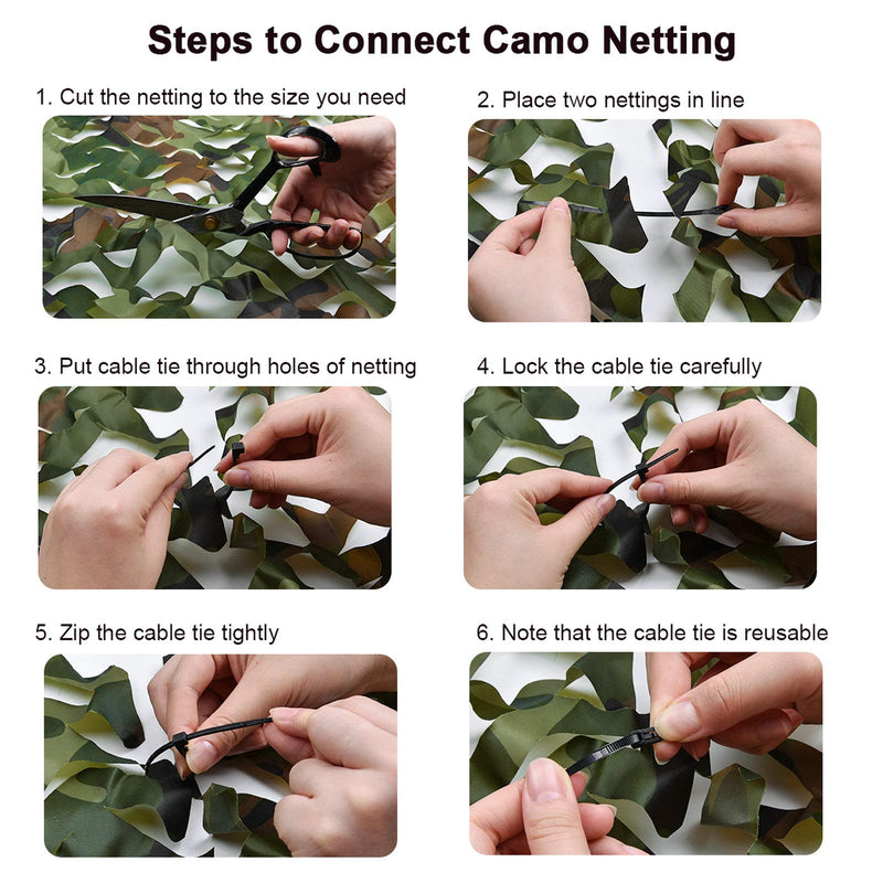[AUSTRALIA] - iunio Camo Netting, Camouflage Net, Bulk Roll, Mesh, Cover, Blind for Hunting, Decoration, Sun Shade, Party, Camping, Outdoor Army Green 6.5ftx5ft/2mx1.5m 