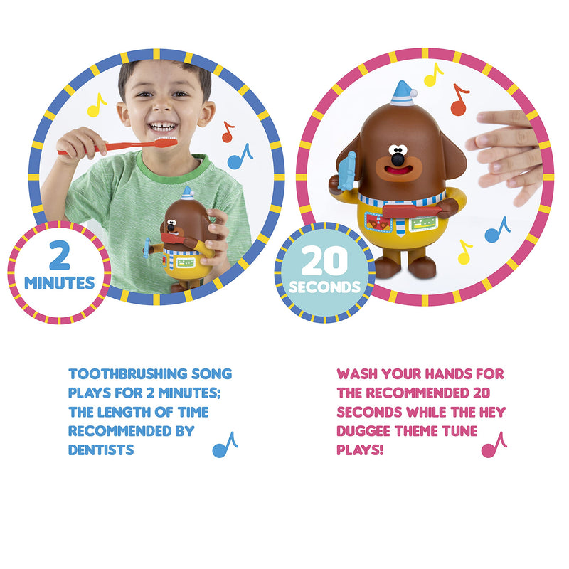 Hey Duggee 539 2146 EA Toothbrush and Handwashing Time with Duggee, Brown - BeesActive Australia