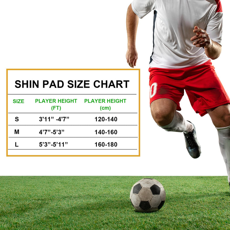 Soccer Shin Guards for Kids Youth, Shin Guard and Shin Guard Sleeves for Boys and Girls for Football Games EVA Cushion Protection Reduce Shocks and Injuries C-black+white Large - BeesActive Australia