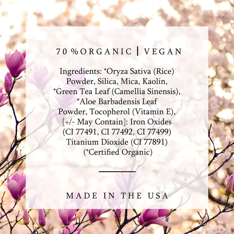 Mom's Secret Natural Translucent Setting Powder, 70% Organic, Vegan, Gluten Free, Cruelty Free, Made in the USA, 0.42 oz. (Sheer Light) Sheer Light - BeesActive Australia