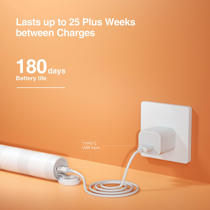 Oclean Flow, Sonic Electric Toothbrush, 5 Modes with Whitening, 180 Days Battery Life, 2 Min Timer & 30s Reminder, IPX7 – White - BeesActive Australia