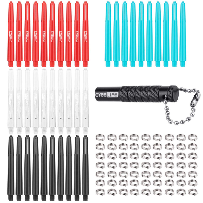 CyeeLife-Dart Tool-Broken Plastic Shafts Remover-Broken Dart Tips Remover Tool Tool+100Rings+40PVC Shafts - BeesActive Australia