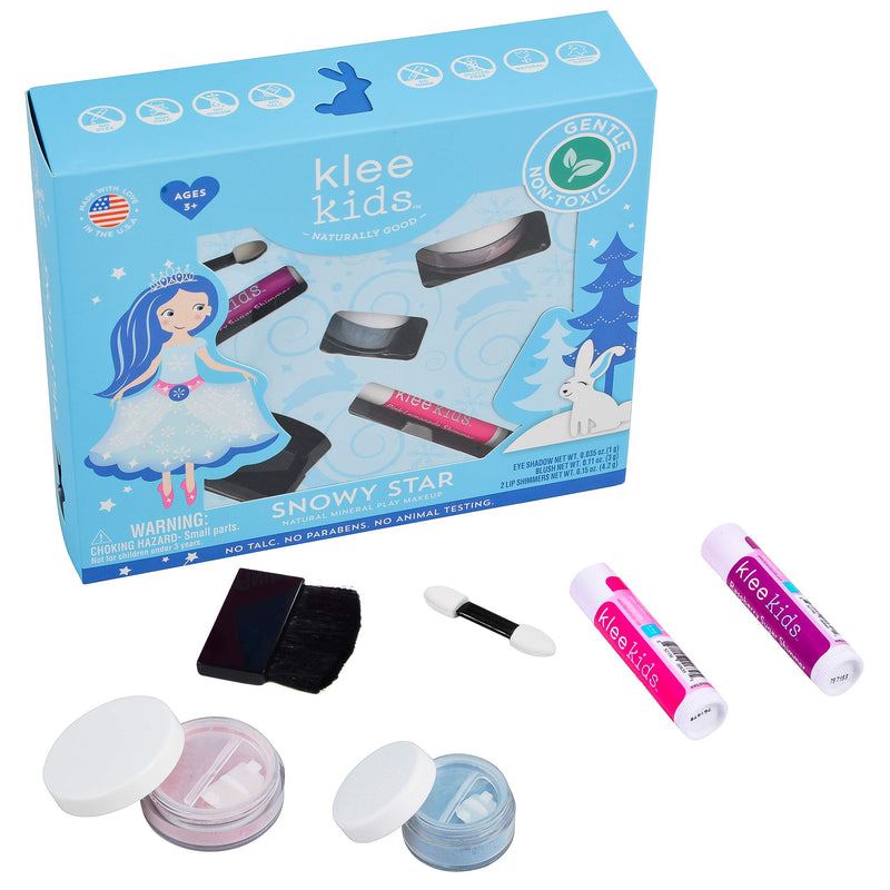 Luna Star Naturals Klee Kids Natural Mineral Makeup 4 Piece Kit (Snowy Star) Snowy Star - BeesActive Australia