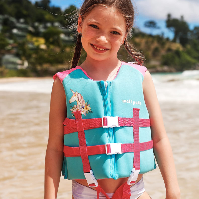 Kids Swim Vest- Swimming Vest for Child with Adjustable Safety Strap , Suitable for Age 1-9 Years Pink S/(1-3 Years) - BeesActive Australia