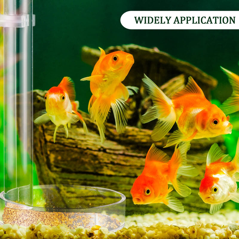 12 pieces Shrimp Feeding Tube and Dish Set, 4 Acrylic Shrimp Feeding Tube Shrimp Feeder Tube 8 Aquarium Shrimp Feeding Dish Clear Bowl Fish Tank Feeding Supplies for Shrimp Betta Tropical Fish, 2 Size - BeesActive Australia