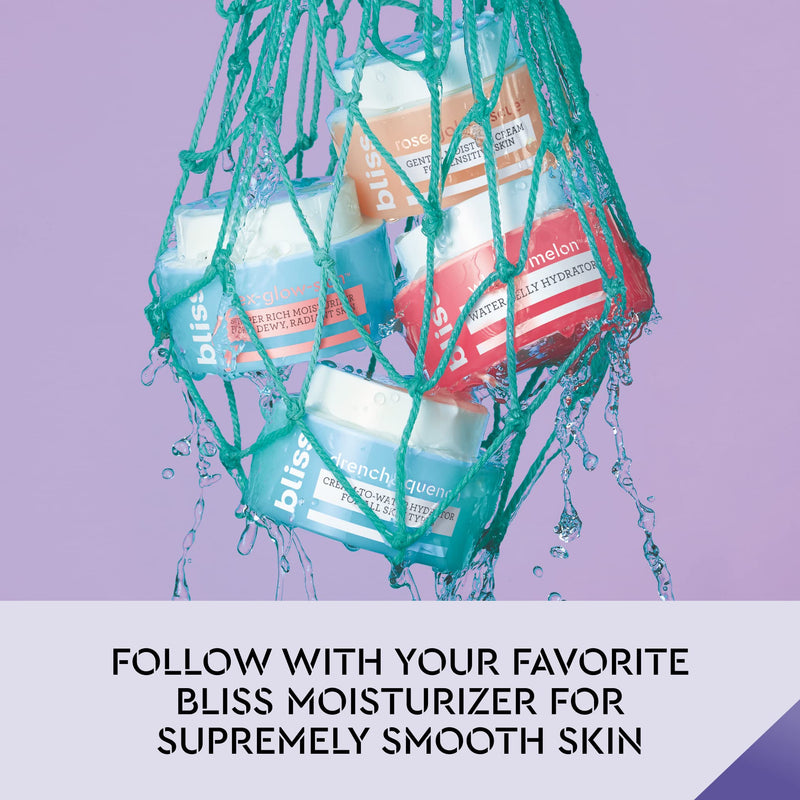 Bliss Renew & Smooth - Glycolic + Polyhydroxy Acid Night Serum - 1 Fl Oz - Gently Exfoliate Skin - Hydrating - Clean - Vegan & Cruelty-Free - BeesActive Australia
