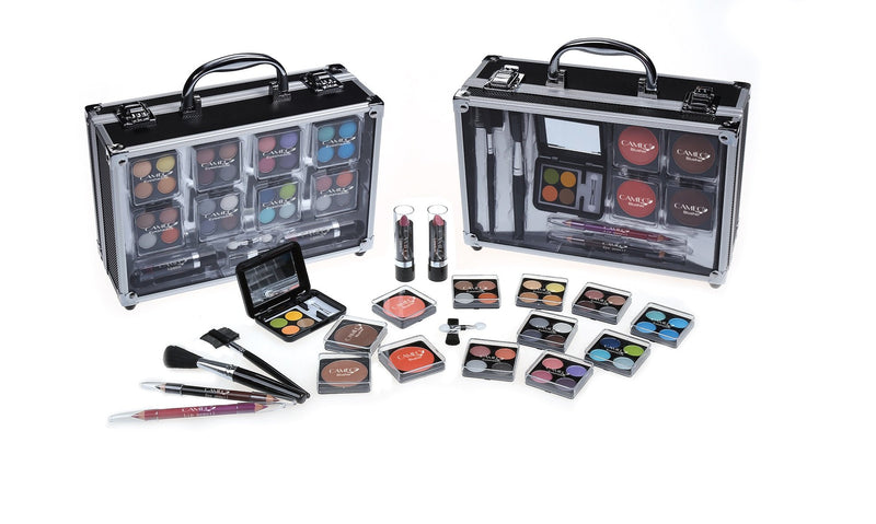 Cameo Professional Makeup Set With Reusable Train Case - A Complete 'On The Go' Cosmetics Set Perfect For Beginners Or Professionals - BeesActive Australia