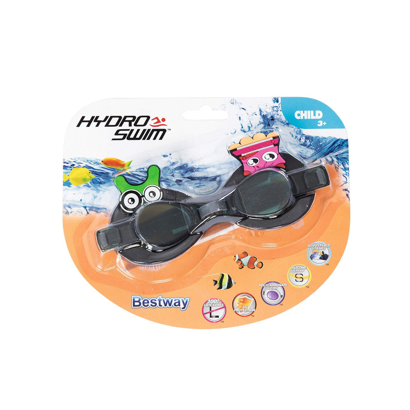 Hydro-Swim Bestway Character Kids Goggles, Cartoon Character, Mulitcolor, Youth (10278) - BeesActive Australia