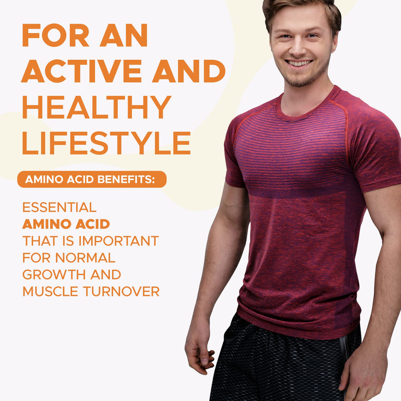 L-Lysine 1000mg High Strength Tablets, 180 Vegan Tablets (6 Month Supply) Essential Amino Acid, Normal Growth & Muscle Turnover, Made in The UK by Northumbria Health - BeesActive Australia