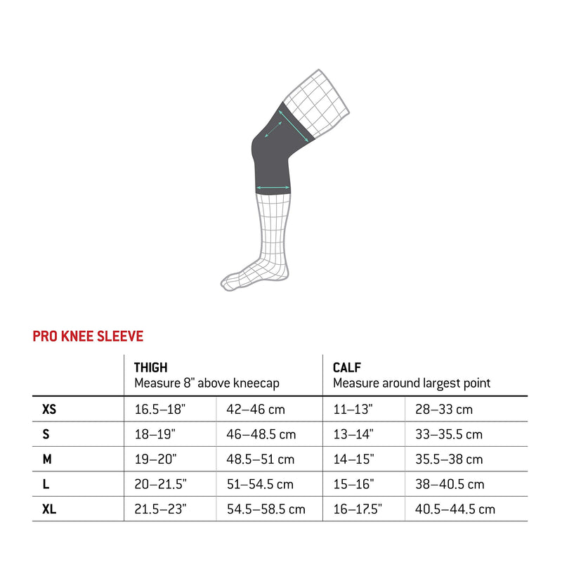 G-Form Pro Knee Sleeve(1 Pair) Black Adult Large - BeesActive Australia