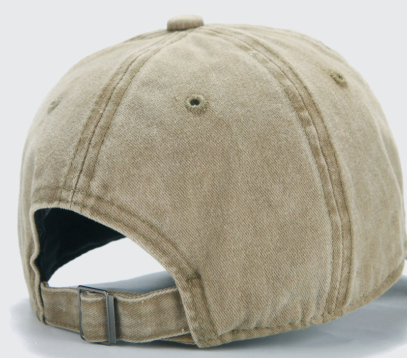 Edoneery Men Women Plain Cotton Adjustable Washed Twill Low Profile Baseball Cap Hat(A1008) A-khaki - BeesActive Australia