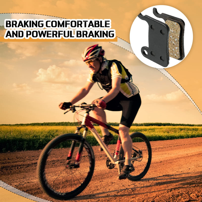 6 Pairs Resin Brake Pads Bicycle Disc Brake Pads Compatible with Shimano Deore XT XTR LX SLX Hone Alfine Saint Disc Brake - BeesActive Australia