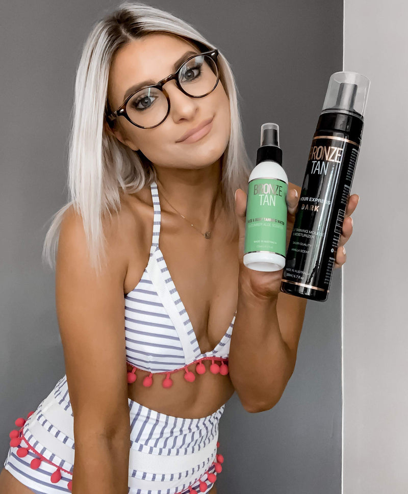 Bronze Tan Face Tanning Water Spray Self Tanner for a Gradual and Natural Sunless Tan Ideal for Oily and Acne Prone Skin 125ml Best Self Tanning Water (4.2 fl oz) - BeesActive Australia