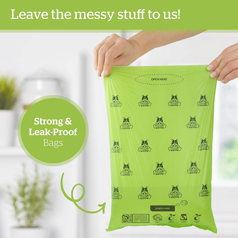 Pogi's Plant-based Poop n' Wipe Combo - 480 Compostable Dog Poop Bags and 100 Plant-based Grooming Wipes Bundle - BeesActive Australia