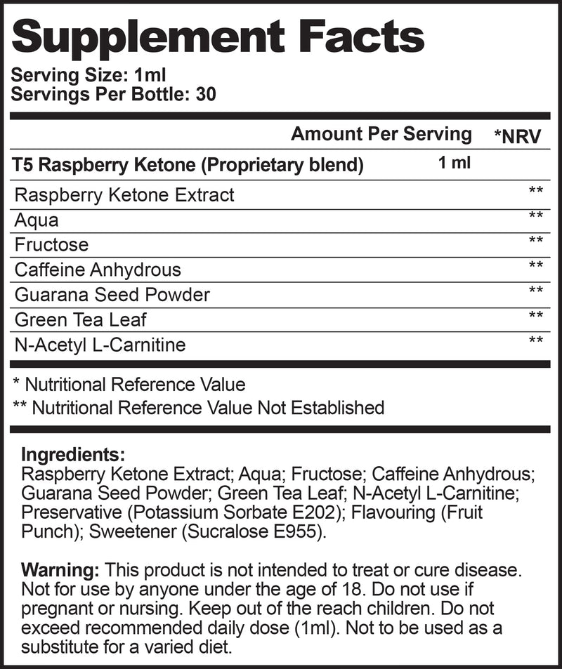 2-in-1 Natural Raspberry Ketone Serum: Concentrated T5 Fat Burner &Natural Raspberry Ketones Blend for Guaranteed Weight Loss & Detox (2 Month Supply | Suitable for Vegetarians | UK Manufactured) - BeesActive Australia