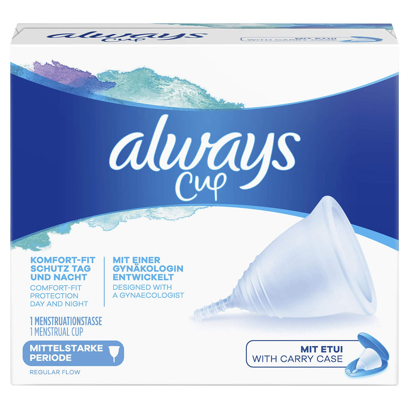 Always Menstrual Cup (1 Menstrual Cup) for a Medium Period, with Case, Developed with Gynaecologist Medium period. - BeesActive Australia