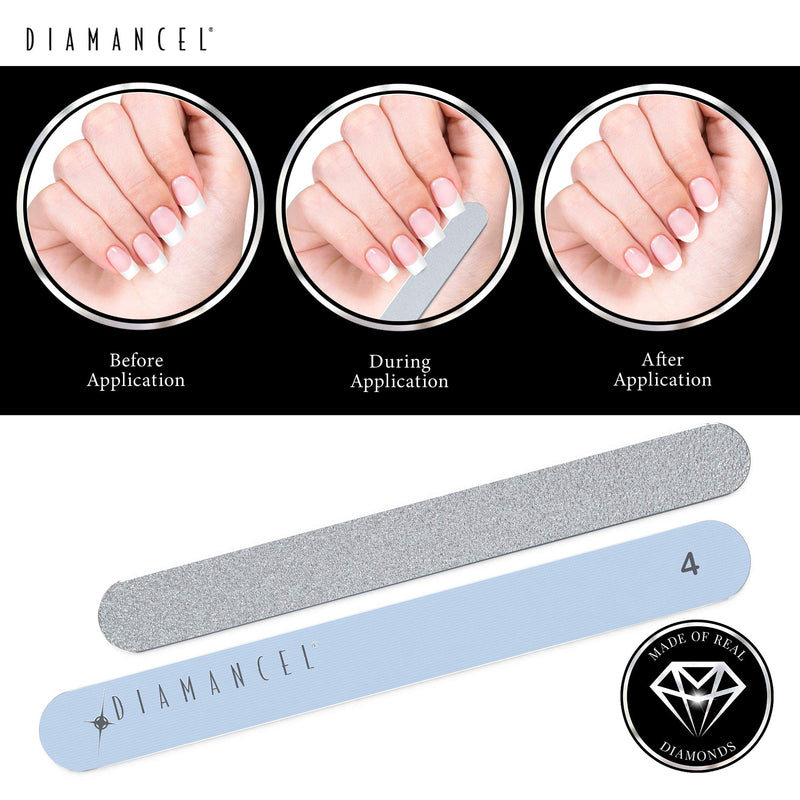 Diamancel Luxury Diamond Nail File – #4 Extra Coarse Grit – To Shape Sculptured, Acrylic, Resin & Gel False Nails - BeesActive Australia