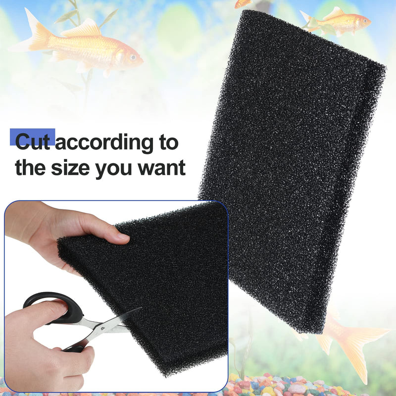 3 Pieces Aquarium Sponge Filter Bio Sponge Filter Pad Cut to Fit Foam for Aquarium Fish Tank Open Cell Foam Sheet Filter Foam Sponges - BeesActive Australia