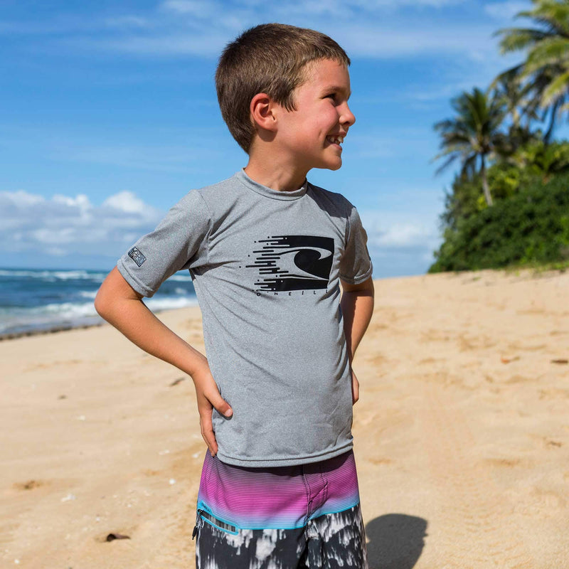[AUSTRALIA] - O'Neill Wetsuits Kids' O'neill Youth Hybrid UPF 50+ Short Sleeve Sun Shirt 8 Dark Olive 