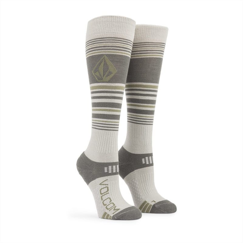 Volcom Women's Tundra Tech Light Weight Snowboard Sock Small Sky Grey - BeesActive Australia