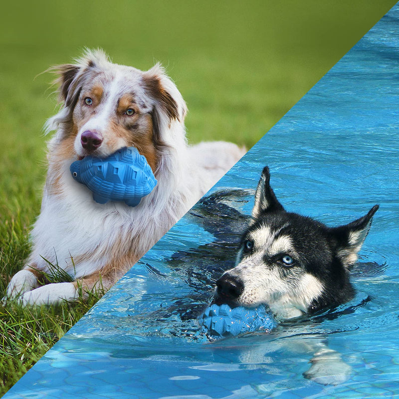 Dog Toys for Aggressive Chewers, Heavy Duty Tough Dog Toy for Large Dogs, Indestructible Squeaky Dog Toys Blue - BeesActive Australia