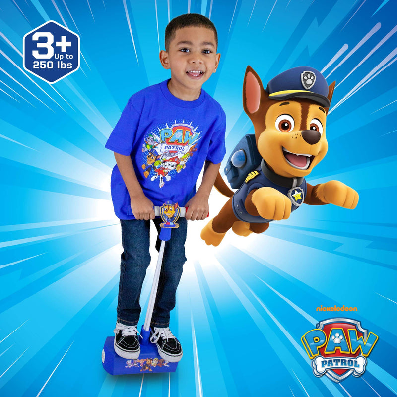 [AUSTRALIA] - Flybar My First Foam Pogo Jumper for Kids Fun and Safe Pogo Stick for Toddlers, Durable Foam and Bungee Jumper for Ages 3 and up, Supports up to 250lbs Paw Patrol Chase 