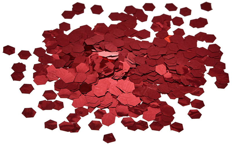 Stargazer Chunky Glitter Shaker, Red. Cosmetic glitter for use on the eyes, lips, face, body, hair and nails. - BeesActive Australia