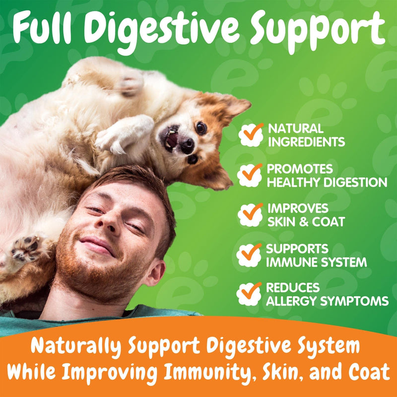 Inner Paw Probiotic Chews for Dogs – 120 Soft Chews Dog Vitamins and Supplements - Natural 2 Billion CFU Dog Digestive Enzymes -Delicious Chicken Flavor – Supports Gut and Immune Health - BeesActive Australia