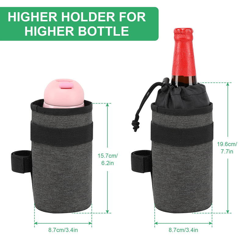Accmor Bike Cup Holder Bag, Bike Water Bottle Holder Handlebar Drink Holder, Bike Water Bottle Cage for Kid's Bike,Mountain Bike, Cruiser, Road Bike,Black black - BeesActive Australia