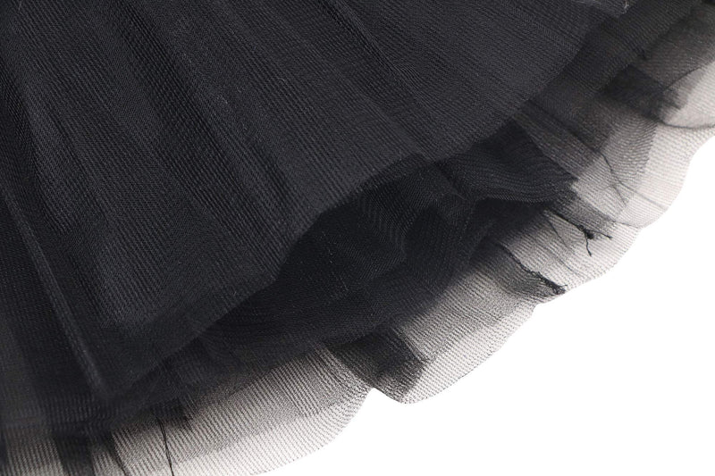 Simplicity Women's Adult Classic Elastic 3 or 4 Layered Tulle Tutu Skirt 3 Layered_black - BeesActive Australia