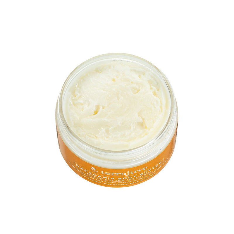 Organic Macadamia Body Butter Lotion by Terrajuve, Reduces Oily Skin and Redness, 100% Pure, All Natural, Made in USA - BeesActive Australia