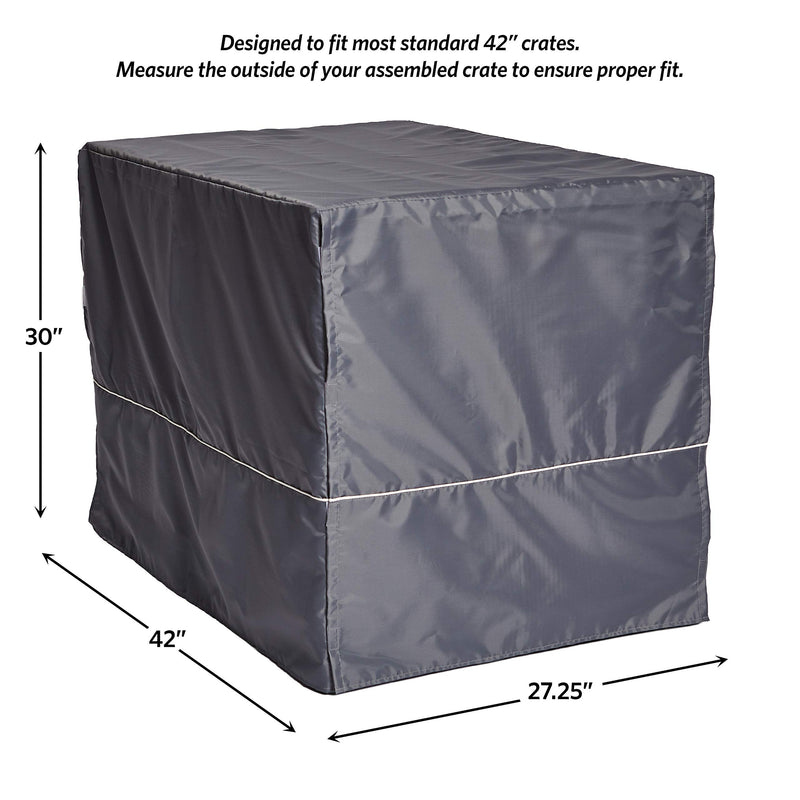 New World Pet Products Midwest Dog Crate Cover, Privacy Dog Crate Cover Fits Midwest Dog Crates, Machine Wash & Dry 42-Inch Light Gray - BeesActive Australia