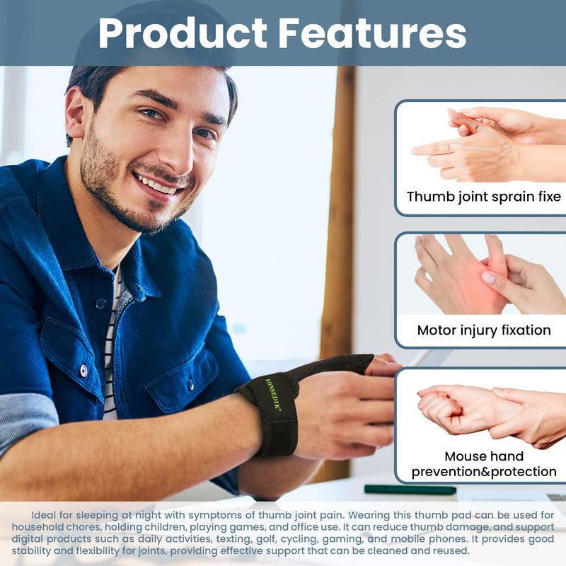 KONSEDIK Thumb Support Brace and CMC Joint Thumb Spica Splint for Pain Relief,Arthritis,De Quervain's Tenosynovitis,Carpal Tunnel&Trigger Thumb,Women&Men Left&Right Hands(Medium) Medium - BeesActive Australia