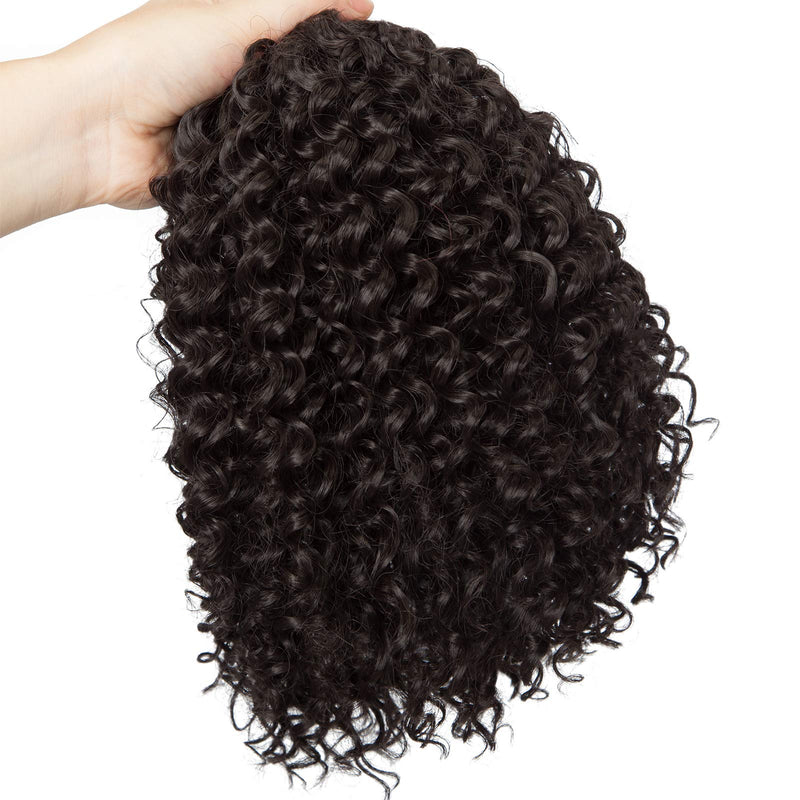 SEGO 8 Inch Afro Hair Bun Drawstring Ponytail Kinky Curly - Natural Black - Scrunchie Bun Clip In Ponytail Extensions For Women - BeesActive Australia