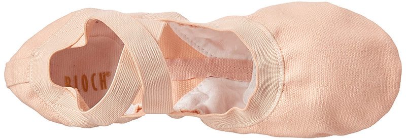 [AUSTRALIA] - Bloch Dance Women's Pro Elastic Canvas Split Sole Ballet Shoe/Slipper 5.5 Pink 