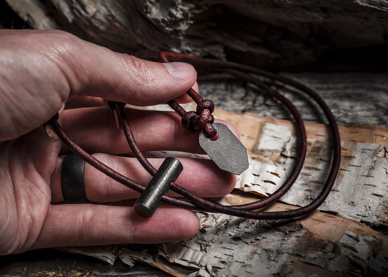 Wazoo The Bushcraft Fire Starter Necklace Black Ceramic - BeesActive Australia