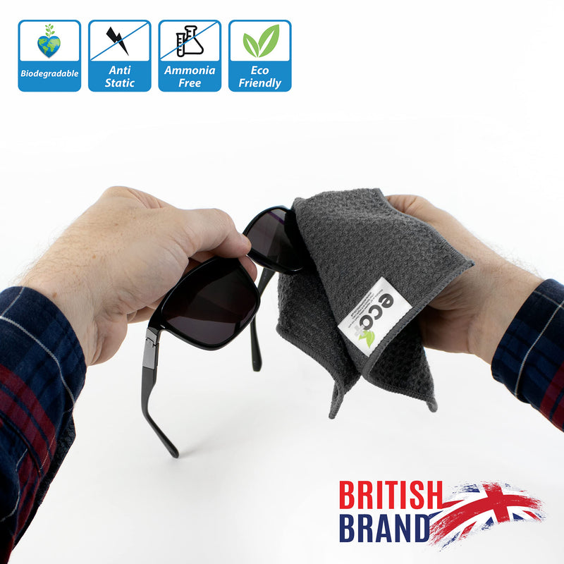 Ecomoist Natural Lens Eyeglass Optical Cleaner 50Ml Ecofriendly Microfibre Towel Sun Reading glasses Does not harm the Coating of Glass Lens - BeesActive Australia