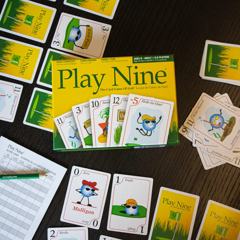 Double A Productions, Inc. Play Nine - The Card Game of Golf, Casual Family Card Game for Kids and Adults, Ages 8 and Up, 2-6 Players - BeesActive Australia