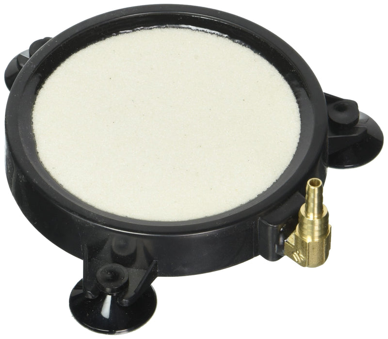 4 Inch Round Air Stone Bubble Diffuser. White Premium Grade Bubbler. 3 Suction Cups to Hold in Place. 90 Degree Metal Inlet Prevents Kinks. Perfect for Hydroponics, Aquaponics, Ponds, Aquariums, etc. - BeesActive Australia