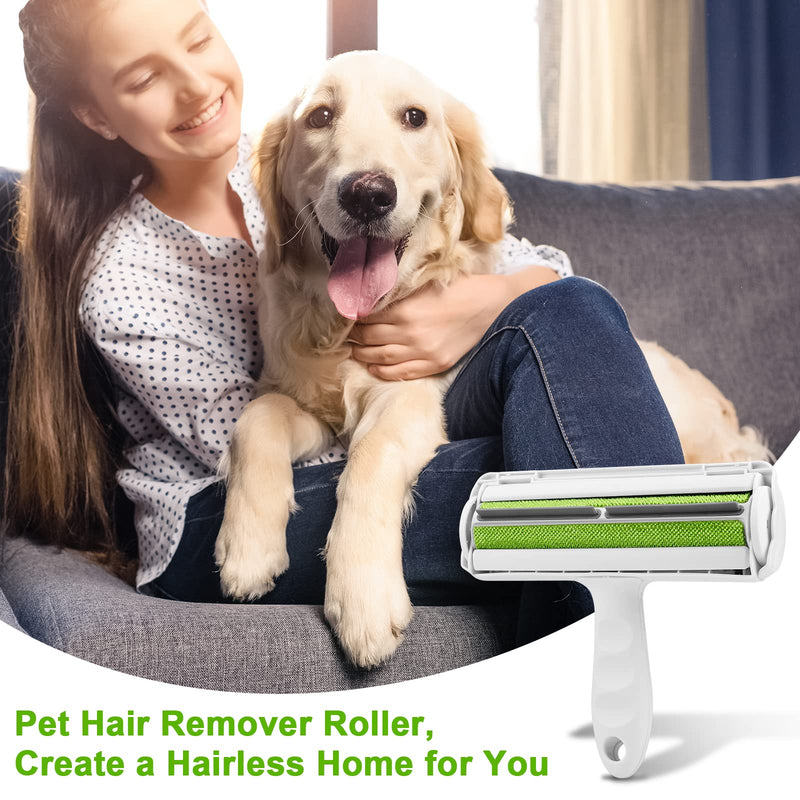 Pet Hair Remover Roller, Reusable Cat and Dog Hair Removal Brush, Easy to Self Clean, Pet Animal Fur Removal Tool for Laundry, Sofa, Carpet, Furniture, Clothes, Bedding, Car Seat - BeesActive Australia
