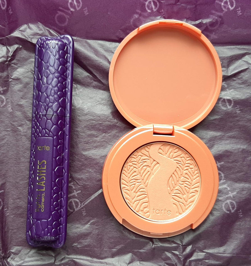 Tarte Birthday Set Limited Edtition: Lights Camera Lashes Mascara and Blush in Quirky, All Travel Size Minis - BeesActive Australia