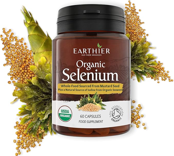 Earthier - Sun Farm Organics Organic Selenium 60 Capsules - BeesActive Australia