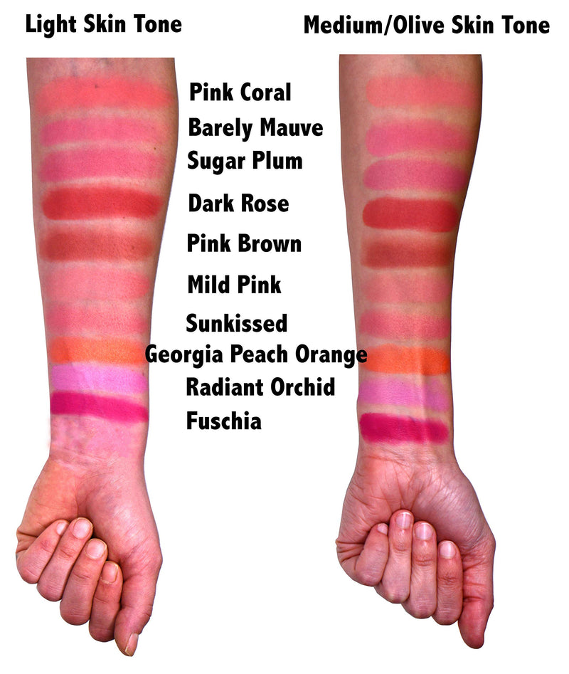 Pure Ziva Georgia Peach Orange Tangerine Summer Blush Pressed Cheek Blush Pressed Cheek Color Contour Powder, Talc & Paraben Free, 4 Grams, No Animal Testing & Cruelty Free - BeesActive Australia